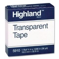 Office Jansan | Highland 5910K12 0.75 in. x 83.33 ft. 1 in. Core Transparent Tape - Clear (12/Pack) image number 1