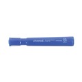 Office Jansan | Universal UNV07053 Broad Chisel Tip Permanent Marker - Blue (1 Dozen) image number 2