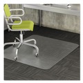 Cleaning & Janitorial Supplies | Deflecto CM13443F DuraMat Moderate Use Low Pile Carpet Flat Rectangle 46 in. x 60 in. Chair Mat - Clear image number 10