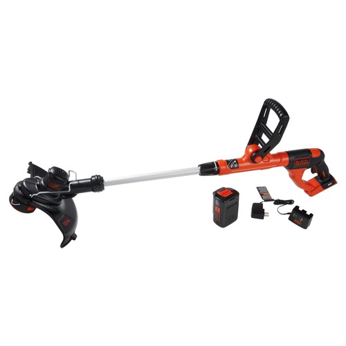 BLACK & DECKER 18-volt 12-in Straight Shaft String Trimmer 1.5 Ah (Battery  and Charger Included) at