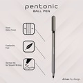 Pens | TOPS PEN12128 PENTONIC Medium 1 millimeter Stick Ballpoint Pen - Black Ink/Charcoal Gray Barrel (25/Pack) image number 1