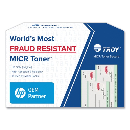TROY 02-81350-500 Fraud Resistant, Alternative for CE390A, 90A MICR Toner - Black image number 0