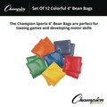 Office Jansan | Champion Sports MBB4SET 4 in. Vinyl Bean Bag Set - Assorted Colors (1-Dozen) image number 3