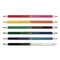 Pencils | Prang 22106X0002 3 mm 2B (#2) Duo-Color Colored Pencil Sets - Assorted Lead, Assorted Barrel (6/Pack) image number 1