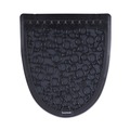Cleaning & Janitorial Supplies | Boardwalk PSUMP000I006M0021430L1 17.5 in. x 20 in. 2.0 Rubber Urinal Mat - Black (6/Carton) image number 1