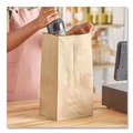 Office Jansan | Ross & Wallace Paper Products 130302500PK/BL 4.13 in. x 2.63 in. x 7.88 in. #2 Size Extra-Heavy-Duty Grocery Paper Bags - Kraft (500/Bundle) image number 3