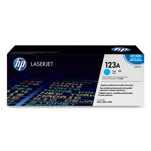  | HP Q3971A Original Toner Cartridge for HP 123A LaserJet Printer - Cyan image number 0