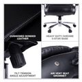  | Alera ALEMS4419 Maxxis Series Big/Tall Bonded Leather Chair - Black/Chrome image number 6
