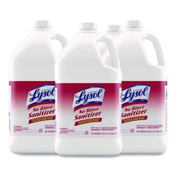Professional LYSOL Brand 36241-74389 1 Gallon Bottle No Rinse Sanitizer Concentrate (4/Carton)