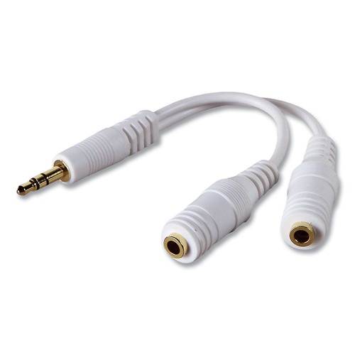 Office Jansan | Belkin F8V234 Speaker and Headphone Splitter - White image number 0