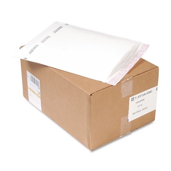 Sealed Air 10.5 in. x 16 in. #5 Jiffy TuffGard Self-Seal Cushioned Mailer - White (25/Carton)