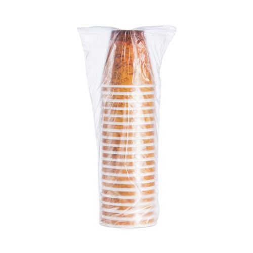 Food Trays, Containers, and Lids | Dart 12U16ESC 12 oz. Fusion Escape Foam Hot/Cold Cups - Brown/Black (1000/Carton) image number 0