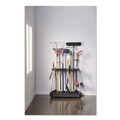 Office Furniture & Lighting | Rubbermaid 2140834 FastTrack Garage Tool Tower Rack Plastic Holds Up to 40 Tools 38-in x 20.5-in x 34.4-in Black image number 4