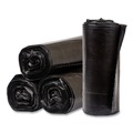 Trash Bags | Inteplast Group S386017K 60 gal. 17 microns 38 in. x 60 in. High-Density Interleaved Commercial Can Liners - Black (25 Bags/Roll, 8 Rolls/Carton) image number 4