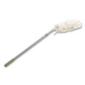  | Rubbermaid Commercial FGT12000GY00 HiDuster 51 in. Overhead Duster Handle with Angled Launderable Head - Gray/White image number 1