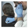 Disposable Gloves | Ammex APFN44100 9.5 in. Long 3 mil Powder-Free Nitrile Exam Gloves - Medium/Light Blue (1000/Carton) image number 2