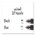 Pens | uni-ball 1736097 Signo 207 Medium 0.7 millimeter Retractable Needle Point Gel Pen - Black Ink/Clear/Black Barrel (1-Dozen) image number 3