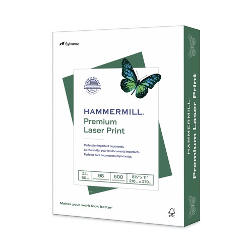 Office Jansan | Hammermill 10460-4 Premium Laser 24 lbs. 8.5 in. x 11 in. Print Paper - 98 Bright White (500/Ream) image number 0