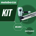 Factory Reconditioned Metabo HPT NR90AES1M 2 in. to 3-1/2 in. Plastic Collated Framing Nailer image number 1