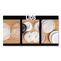 Food Trays, Containers, and Lids | WinCup 221935 Slotted Plastic Lids for 12 oz to 24 oz Cold Cups and Bowls - Translucent (1000/Carton) image number 2