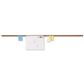 Office Jansan | Universal UNV43448 48 in. x 1 in. Cork Bulletin Bar - Brown Surface, Silver Aluminum Frame image number 2