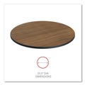  | Alera ALETTRD36EW 35.5 in. Diameter Round Reversible Laminate Table Top - Espresso/Walnut image number 4