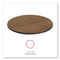 Office Jansan | Alera ALETTRD36EW 35.5 in. Diameter Round Reversible Laminate Table Top - Espresso/Walnut image number 4