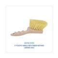 New Year New Savings! Save $25 off $150 | Boardwalk BWK4308 5.5 in. Brush 3 in. Tan Plastic Handle Cream Polypropylene Bristles Utility Brush image number 3