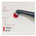Cleaning & Janitorial Supplies | Rubbermaid 2057486 Reveal Power Scrubber Red/White Nylon Bristles 1.73-in Brush Red Plastic Handle image number 2