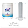 Hand Wipes | PURELL 9113-06 6.75 in. x 6 in. Fresh Citrus Sanitizing Hand Wipes - White, (6/Carton) image number 3