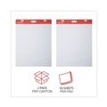 Office Jansan | Universal UNV45602 27 in. x 34 in. Renewable Resource Sugarcane Based Easel Pads - Ruled, White (50 Sheets/Pad, 2 Pads/Carton) image number 3