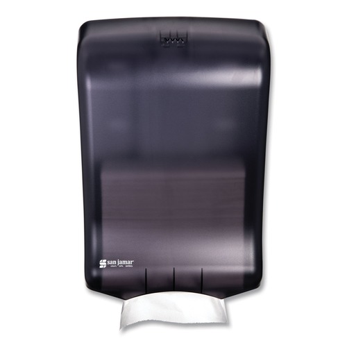 Toilet Paper Dispensers | San Jamar T1700TBK 11.75 in. x 6.25 in. x 18 in. Ultrafold Multifold/C-Fold Classic Towel Dispenser - Black Pearl image number 0