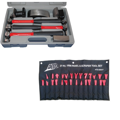 Sledge Hammers | ATD 4030C 7-Piece Heavy-Duty Body & Fender Tool Set with 27-Piece Trim Panel & Scraper Tool Set image number 0