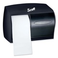 Paper Towels and Napkins | Scott 9604 11.1 in. x 6 in. x 7.63 in. Essential Coreless SRB Tissue Dispenser - Black image number 1