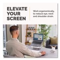 Office Jansan | Fellowes Mfg Co. 100098501 9.25 in. x 10.55 in. x 0.55 in. to 8 in. Supports Up to 8.8 lbs. Breyta Laptop Stand - White image number 1