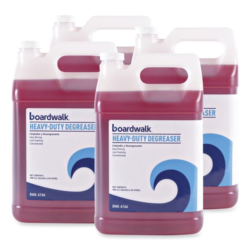 Degreasers | Boardwalk 597400-41ESSN 1 Gallon Bottle Heavy-Duty Degreaser (4/Carton) image number 0