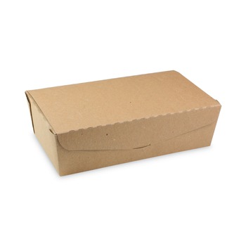 Pactiv Corp. NOB04SKEC EarthChoice OneBox 9 x 4.85 x 2.7 77 oz Paper Box - Kraft (162/Carton)