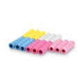 Pens | Tatco 19711 1.75 in. Long Ribbed Pencil Cushions - Assorted Colors (1-Set) image number 1