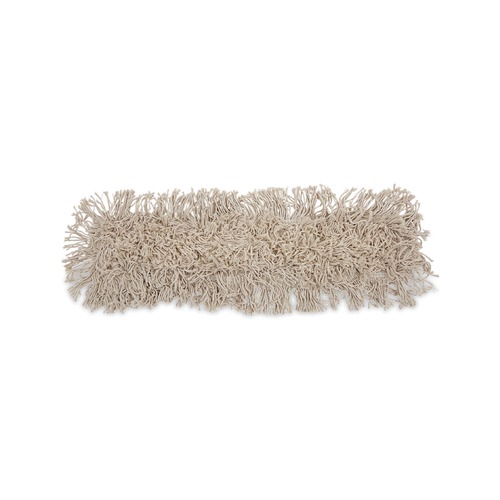 Mops | Boardwalk BWK1024 24 in. x 3 in. Cotton Dust Mop Head - White image number 0