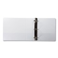 Office Jansan | Samsill 16987 11 in. x 8.5 in. 3 Rings 3 in. Capacity Earth's Choice Plant-Based D-Ring View Binder - White image number 1