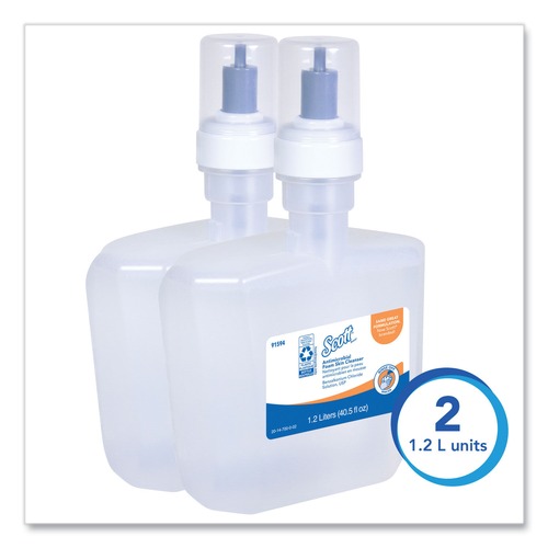 Cleaning & Janitorial Supplies | Scott 91594 1.2 L Antimicrobial Foam Skin Cleanser Refill - Fresh Scent (2/Carton) image number 0
