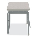 Office Furniture & Lighting | Safco 1222GR 27.75 in. x 19.75 in. x 22 in. to 30 in. AlphaBetter 2.0 Height-Adjustable Student Desk with Pendulum Bar and Book Box - Pebble Gray image number 4