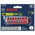 Bits and Bit Sets | Bosch CCSTV108 8-Piece Impact Tough Torx 1 in. Insert Bits with Clip for Custom Case System image number 1