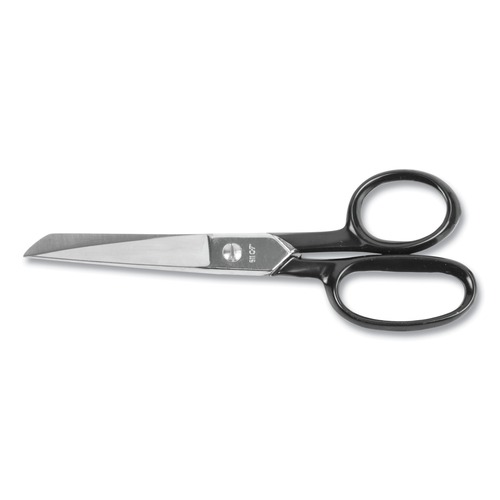 Office Jansan | ACME 10259 7 in. Long, 3.13 in. Cut Length Hot Forged Carbon Steel Shears - Black Handle image number 0