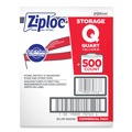Food Trays, Containers, and Lids | Ziploc 364899 1 Quart Ziploc Storage Bags (500/Carton) image number 3