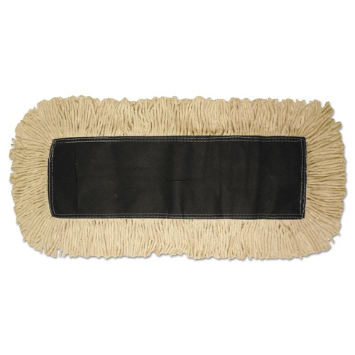 Mops | Boardwalk BWK1618 18 in. x 5 in. Disposable Cotton Dust Mop Head image number 0