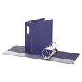  | Universal One UNV20707 11 in. x 8.5 in., 4 in. Capacity, 3 Rings, Deluxe Non-View D-Ring Binder with Label Holder - Navy Blue image number 1