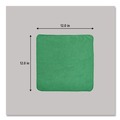 Cleaning Cloths | Rubbermaid Commercial 1820578 12 in. x 12 in. Microfiber Cleaning Cloths - Green (24/Pack) image number 2
