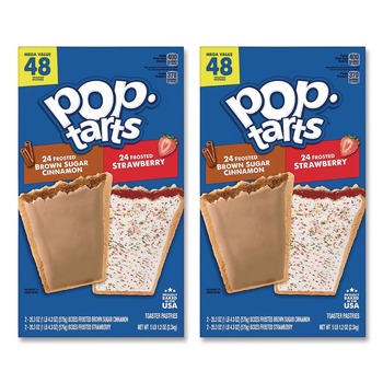 Green Rabbit 810128792035 Pop Tarts - Brown Sugar Cinnamon/Strawberry (96/Carton)