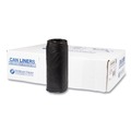 Trash Bags | Inteplast Group S243308K 16-Gallon 8 Microns 24 in. x 33 in. High-Density Commercial Can Liners - Black (1000-Piece/Carton) image number 2